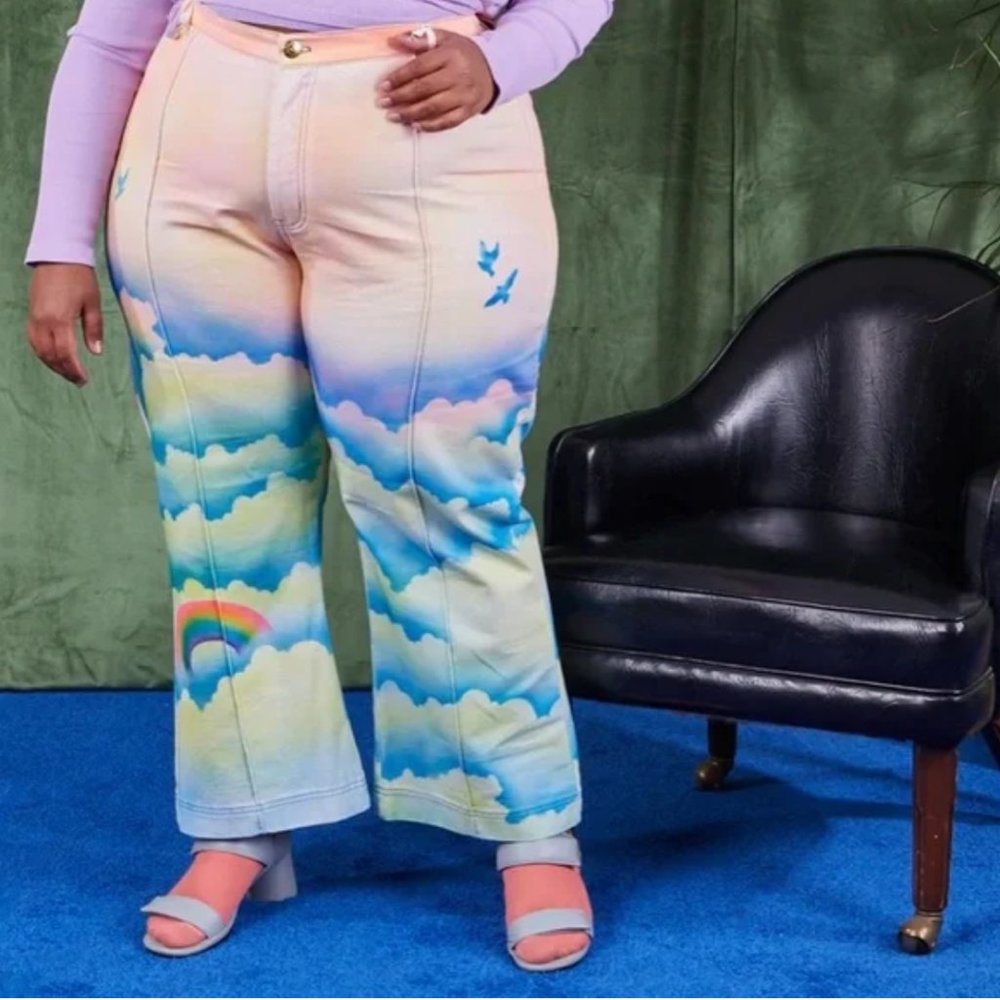 Big Bud Press Candy Clouds Airbrush Western Pants